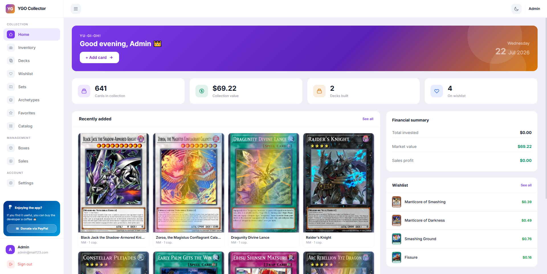 YGO Card Collector screenshot 2